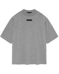 Fear Of God - Ss24 Crewneck T-Shirt 'Dark Heather Oatmeal' - Lyst