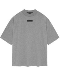 Fear Of God - Ss24 Crewneck T-Shirt 'Dark Heather Oatmeal' - Lyst