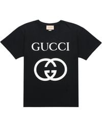 Strawberry Gucci' cotton T-shirt in White Ready-to-wear