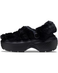 Crocs™ Stomp Lined Quilted Clogs in Black | Lyst