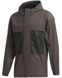 adidas - Outdoor Casual Sports Hooded Jacket - Lyst