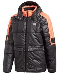 adidas - Originals R.Y.V. Padded Stay Warm Colorblock Sports Mid-Length Hooded Padded Jacket - Lyst