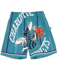 Mitchell & Ness - X Nba Big Face Shorts 'Charlotte Hornets' - Lyst