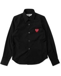 COMME DES GARÇONS PLAY - (Wmns) /S Shirt Emblem - Lyst