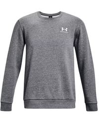 Under Armour - Icon Fleece Crew Sweatshirt 'Pitch Medium Heather' - Lyst