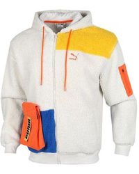 PUMA - Retro Block Sherpa Jacket - Lyst