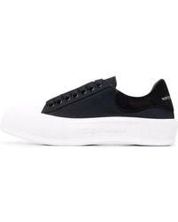 McQueen - Deck Skate Plimsoll Lace Up Sole' - Lyst