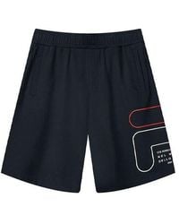 Fila - Alphabet Logo Knit Casual Sports Shorts - Lyst