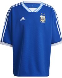 adidas - Argentina Icon 3/4 Jersey 'Royal' - Lyst