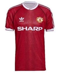 adidas - Manchester United 90 Home Jersey Asia Sizing - Lyst