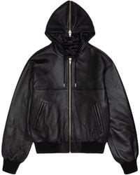 Stussy - Ss Link Leather Bomber - Lyst