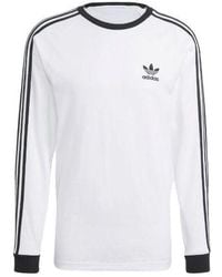 adidas - 3-stripes Long Sleeve Tee - Lyst
