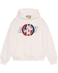 Gucci - Cotton Jersey Hooded Sweatshirt 'Off' - Lyst