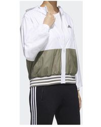 adidas - (Wmns) Mh Fem Wb Hooded Splicing Woven Windproof Jacket - Lyst
