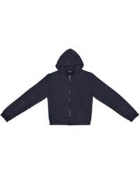 Balenciaga - Tab Worn-Out Zip-Up Hoodie - Lyst