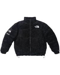 Supreme - X The North Face Suede Nuptse Jacket - Lyst