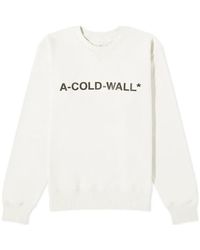 A_COLD_WALL* - Logo Crew Sweat - Lyst
