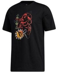 adidas - Dame Social Basketball Sports Short Sleeve - Lyst