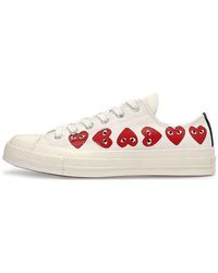 Converse - X Comme Des Garcons Play Chuck 70 Low Multi Heart - Lyst