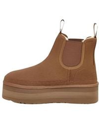 UGG - (Wmns) Neumel Platform Chelsea Boot 'Chestnut' - Lyst