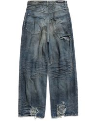 パンツ TOMOBALENCIAGA Cut Up Baggy Pants Men's Cut-up Baggy Pants in Blue | Balenciaga US