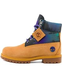 Timberland - Heritage 6 Inch Waterproof Boot 'Wheat Nubuck With Print' - Lyst