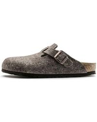 Birkenstock - Boston Regular 'Wool Felt Cacao' - Lyst