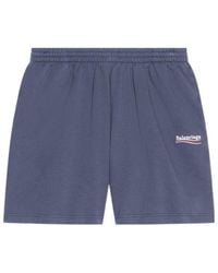Balenciaga - Political Campaign Sweat Shorts 'Dark' - Lyst