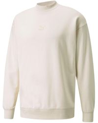 PUMA - Classics High Crew Neck Sweater - Lyst