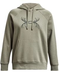 Under Armour - (Wmns) Rival Fleece Antler Hoodie 'Light' - Lyst