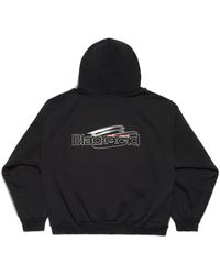 セール♪BALENCIAGA*Ai Generated Hoodie ミディアムフィット黒 BALENCIAGA Ai Generated Hoodie Medium Fit in Black/white