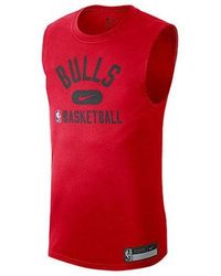 Nike - Dri-fit Chicago Bulls Training Sports Quick Dry Sleeveless T-shirt - Lyst