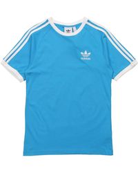 adidas - Originals 3-Stripes Tee Casual Round Neck Loose Logo Stripe Short Sleeve - Lyst