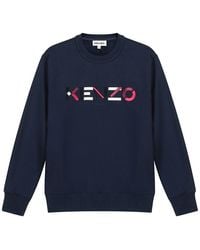 KENZO - (Wmns) Fw20 Logo Pattern Round Neck Long Sleeves Sports Hoodie - Lyst