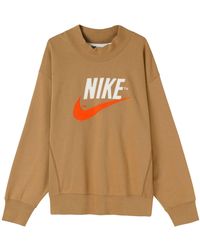 Nike - Trend Capsule Series Logo Embroidered Sports Round Neck Pullover - Lyst