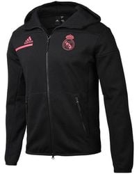adidas - Real Zne Real Madrid Soccer/Football Sports Hooded Jacket - Lyst