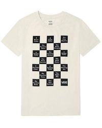Vans - (Wmns) Grid Printing Slim Fit Round Neck Short Sleeve - Lyst