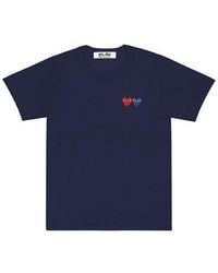 COMME DES GARÇONS PLAY - (Wmns) Double Hearts Logo Tee - Lyst