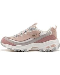 Skechers - D'lites 1.0 Low Running Shoes Pink - Lyst