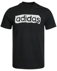 adidas - M Brshstrk V4 T Logo Printing Sports Round Neck Short Sleeve - Lyst