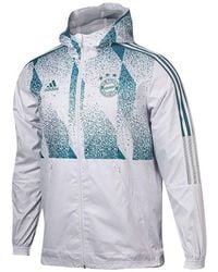 adidas - Fcb Windbrk Bayern Munich Soccer/Football Training Sports Hooded Jacket - Lyst
