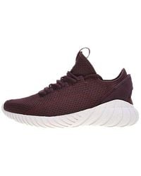 adidas - Tubular Doom Sock Primeknit 'Burgundy' - Lyst
