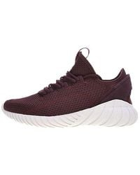 adidas - Tubular Doom Sock Primeknit 'Burgundy' - Lyst