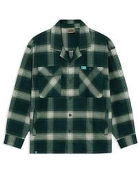 Li-ning - Badfive Sports Basketball Series Plaid Loose Casual Long Sleeves Shirt 'Dark' - Lyst