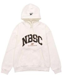 New Balance - Logo Print Hoodie Tan' - Lyst