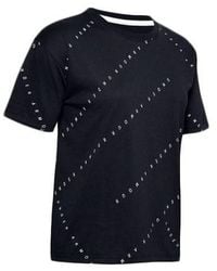 Under Armour - (Wmns) Logo Live Training Sports Printing Short Sleeve - Lyst