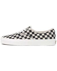 Vans - Authentic Classic Casual Skateboarding Shoes Black White - Lyst