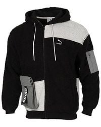 PUMA - Retro Block Sherpa Full-Zip Jacket - Lyst