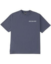 New Balance - Met24 Reflection Nb Logo T-Shirt 'Graphite' - Lyst