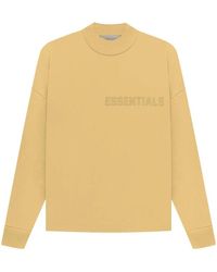 Fear Of God - Ss23 Long Sleeve Logo Tee 'Light Tuscan' - Lyst